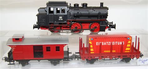 Märklin Zug Set 9 Feuerwehr Digitale Dampflok BR 89080 Code 72