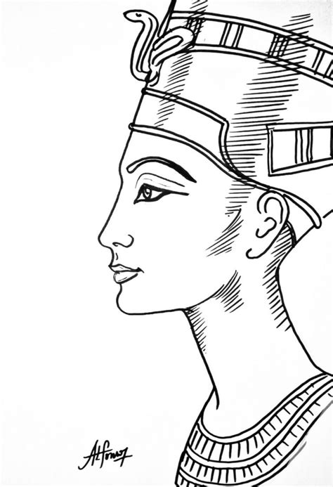 Dibujos Egipcios Para Colorear Nefertari Y Nefertiti Peque Osaes