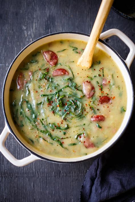 Caldo Verde Portuguese Green Soup Feast At Home Karinokada