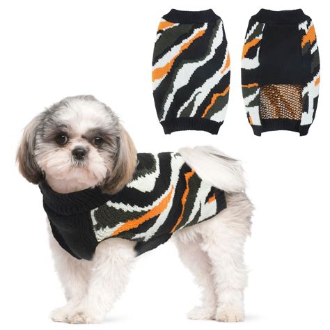 Pumyporeity Dog Sweater Camouflage Puppy Sweater Party Holiday Pet