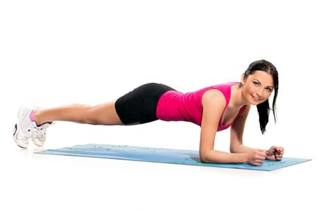Free Photo Cute Brunette Woman On The Exercise Mat