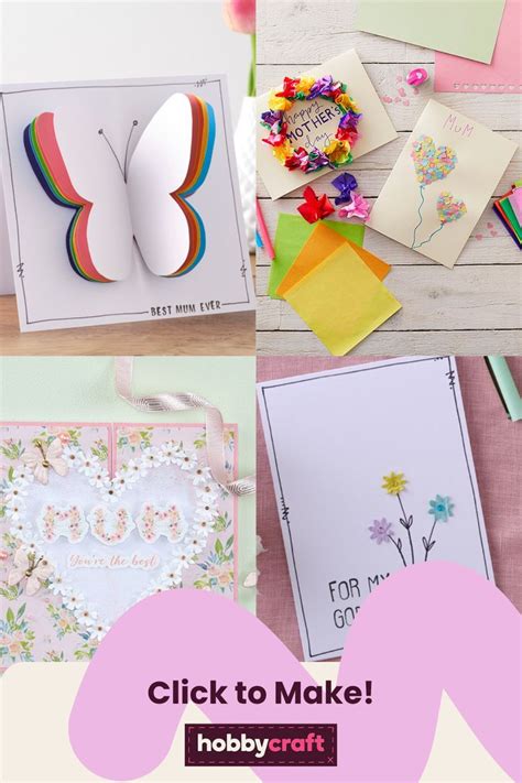 17 Mothers Day Card Ideas To Make Hobbycraft Uk Mothers Day Crafts Hobbies And Crafts