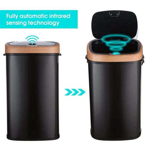 New 58L Smart Sensor Waste Bin Trash Recycle Motion Sensor Automatic Smart Waste Bins Kitchen ...