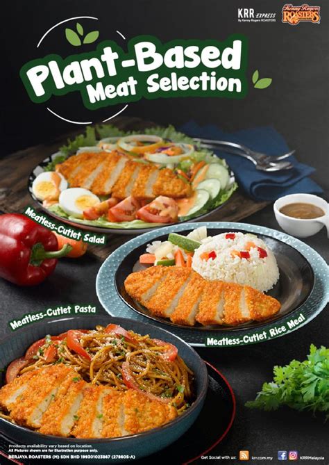 Kenny Rogers Roasters Plant Based Meat Selection