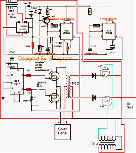 Grid Connect Inverter Schematic Grid Tie Inverter Circuit Di