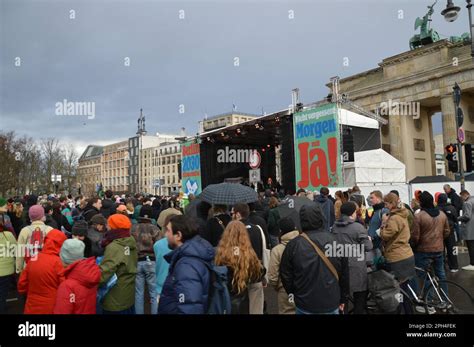 Berlin, Germany - March 25, 2023 - "Berlin 2030 Climate Neutral" rally ...