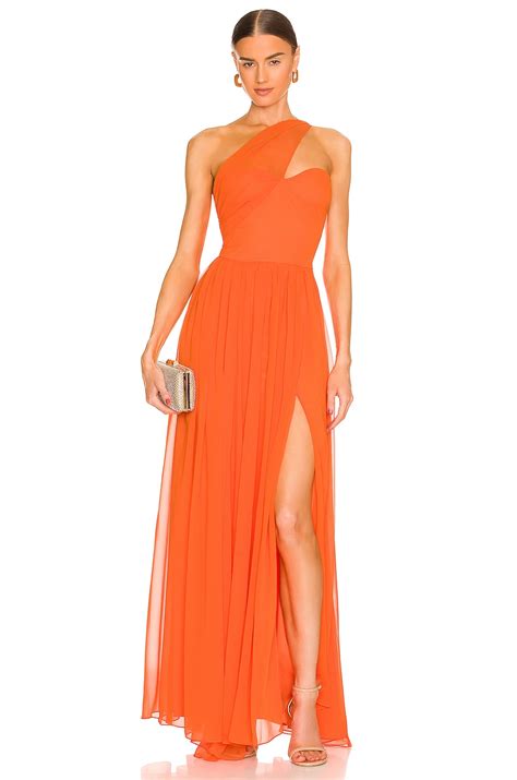 YAURA Imade Dress In Orange REVOLVE