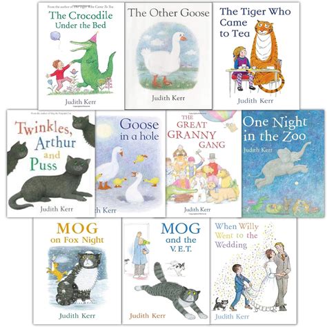The Judith Kerr Collection 10 Books Set The Tiger Who Came To Tea