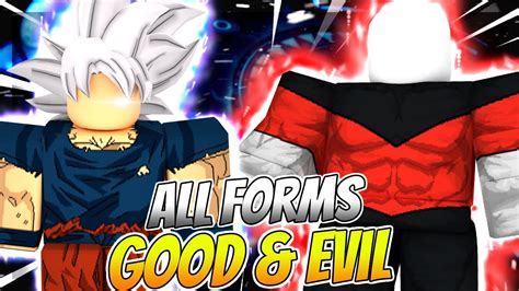 All Forms Good And Evil Dragon Ball Ultimate Roblox Dragon Blox