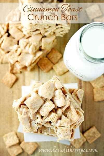 Not Your Basic Rice Krispie Treat Recipes Cinnamon Toast Crunch Bars