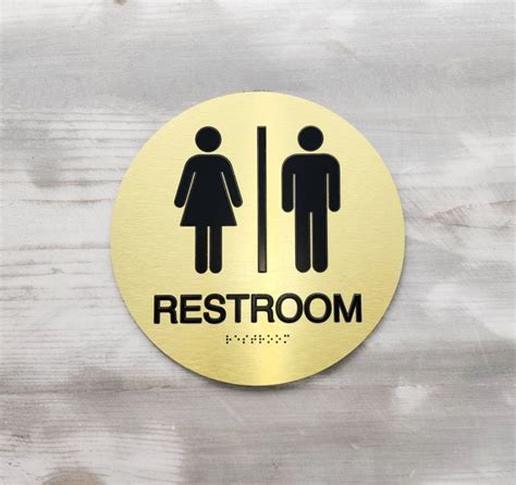 ADA Restroom signs - AllVividArt