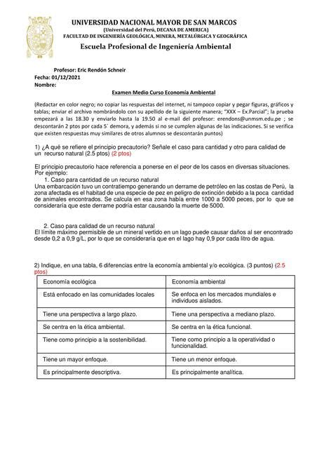 Examen Parcial Economia Ambiental Rosa Cabello UDocz