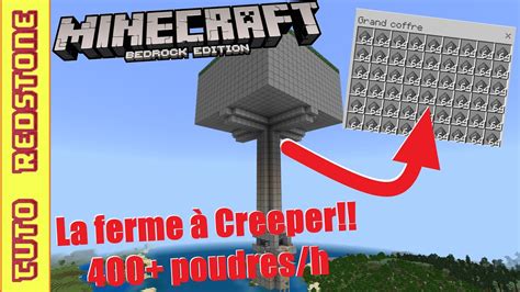 Comment Fabriquer Une Ferme Creeper Tuto Minecraft Mcpe