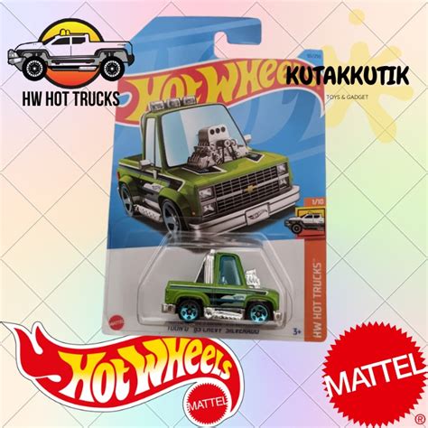 Jual Hot Wheels Tooned 83 Chevy Silverado Hijau Lot D 2023 HW Hot