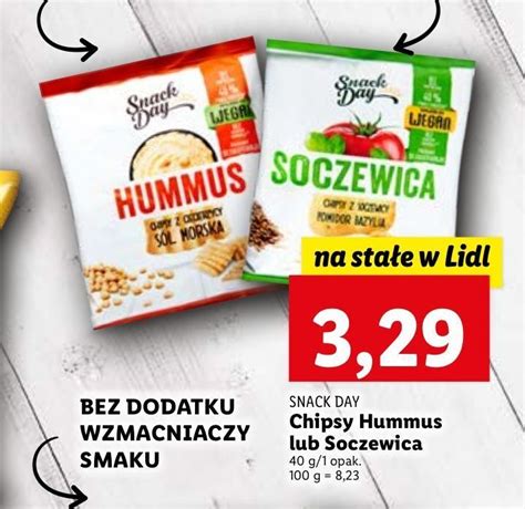 Promocja Chipsy Z Soczewicy O Smaku Pomidora I Bazylii Snack Day W Lidl