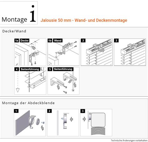 Montageanleitung F R Jalousie Alle Modelle Vendeco