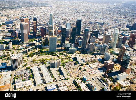 Downtown Los Angeles Aerial View Stock Photo Alamy