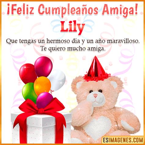 ºº Feliz Cumpleaños Lily 26 Tarjetas y