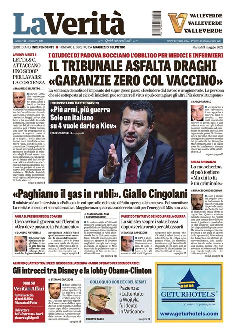 La Verit On Twitter Buongiorno Ecco Laverit Dioggi Il Tribunale