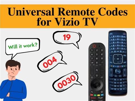 Universal Remote Codes For Vizio Tv Master Your Control