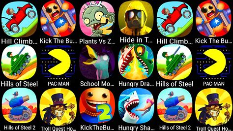 Hill Climb Kick The Buddy Plants Vs Zombies Hide In The Backroom