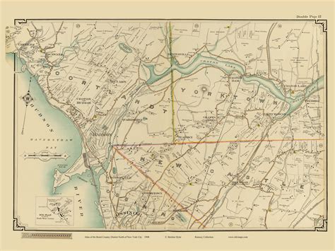 Cortlandt Yorktown New Castle And Ossining New York 1908 Old Town