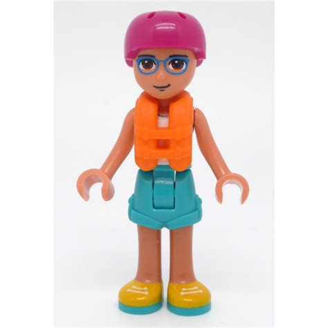 Lego Sebastian Orange Life Jacket Minifigure Brick Owl Lego