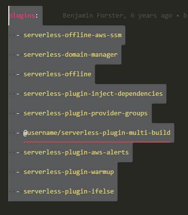 Importing Plugin With Scope Name Error Plain Value Cannot Start With