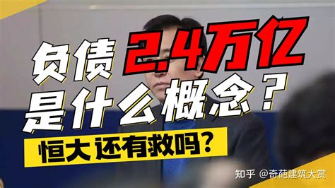 恒大负债24万亿是什么概念？ 知乎