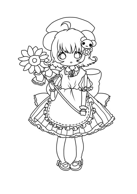 30 Chibi Girls Printable Coloring Pages Instant Download Cute Kawaii