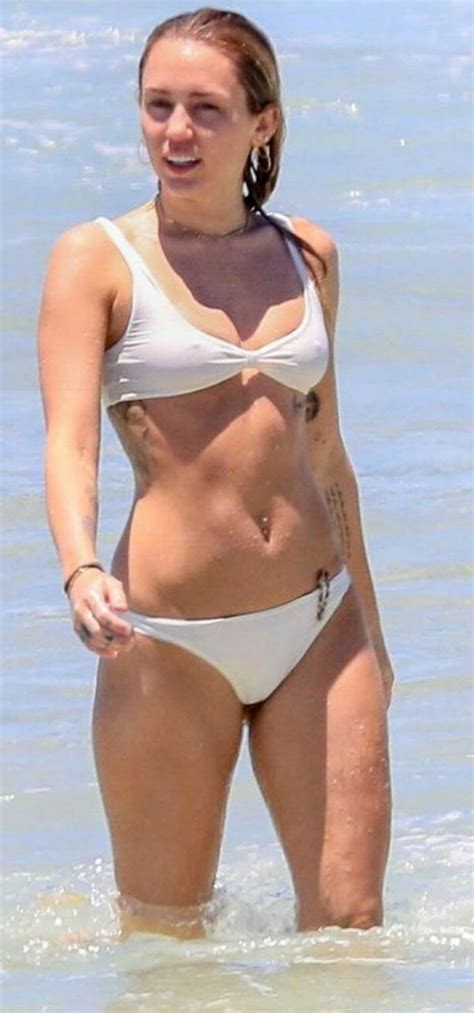 Miley Cyrus High Neck Bikinis Bikinis Swimwear