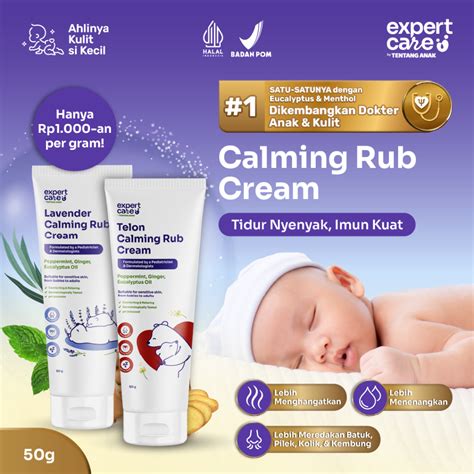 Jual Expert Care Calming Baby Cream G Calming Rub Krim Penghangat