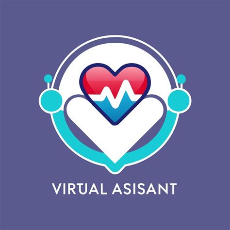 Premium Vector A Simple And Modern Logo Representing A Virtual Healthcare Assistant Exploring