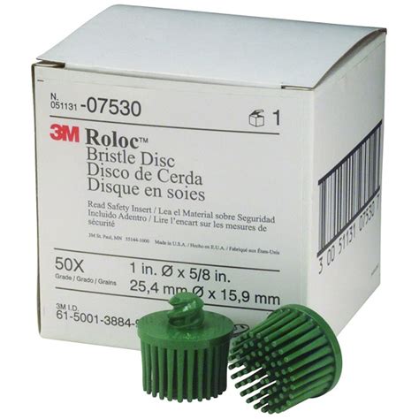 3m 07527 Scotch Brite Roloc Bristle Disc Inch 80 Grit