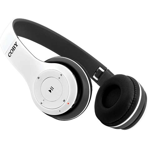 Coby Wireless Compact And Foldable Headphones White Fesco Distributors