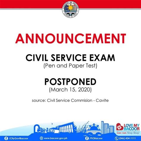 Ipagpapaliban Muna Ang Civil Service Exam Pen And Paper Test Cse Ppt