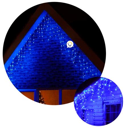 Cortina Led Intercalada 6 Mts 200l Navidad Azul 200ledca1 Luegopago