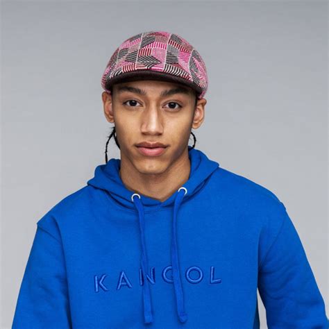 Casquette Plate Tricolore Rose Kangol