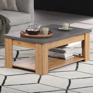 Kacy Wooden Coffee Table Rectangular With Silver Frame