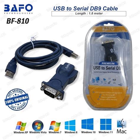 Jual Kabel USB To Serial DB9 RS 232 BAFO BF 810 Premium Quality