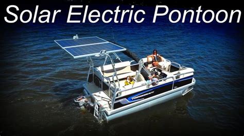 Brio E17 Amazing Solar Charged Electric Pontoon Boat With Torqeedo Motor Electric Pontoon