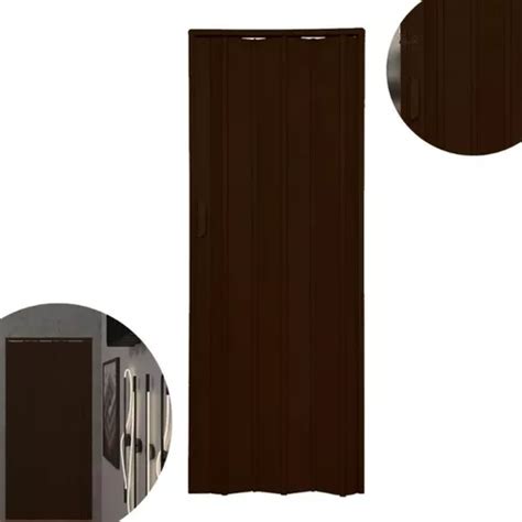Porta Sanfonada 2 Metros - Porta Sanfonada Pvc Multiuso 2,10m X 1,25m Marrom Interiores | Frete grátis