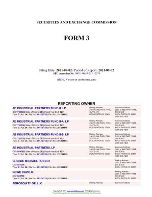 Fillable Online Ae Industrial Partners Fund Ii Lp Form Filed