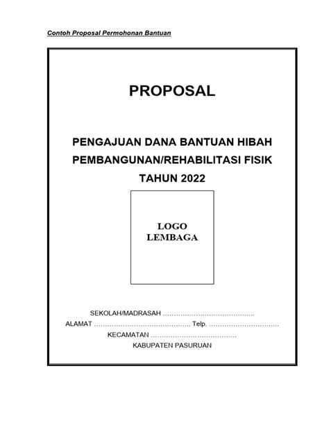 Contoh Proposal Rehab Pdf