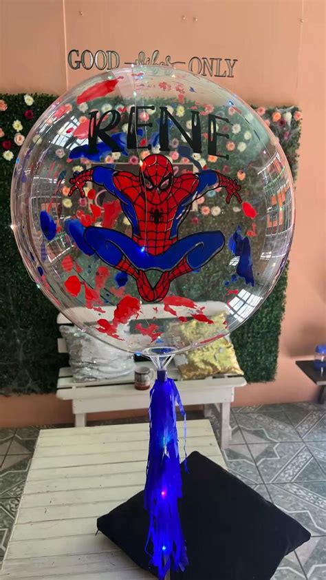 Globo Burbuja Spiderman Globos Burbuja Globos Decoraci N De Unas