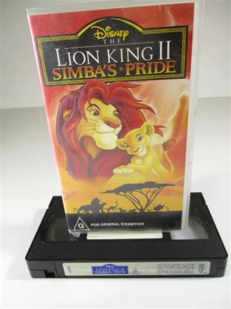 VHS DISNEY THE Lion King II Simba S Pride G PAL Walt Disney 1994 EUR 10