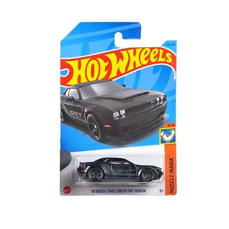 HKK Машинка игрушка Hot Wheels металлическая коллекционная Dodge Challenger SRT Demon