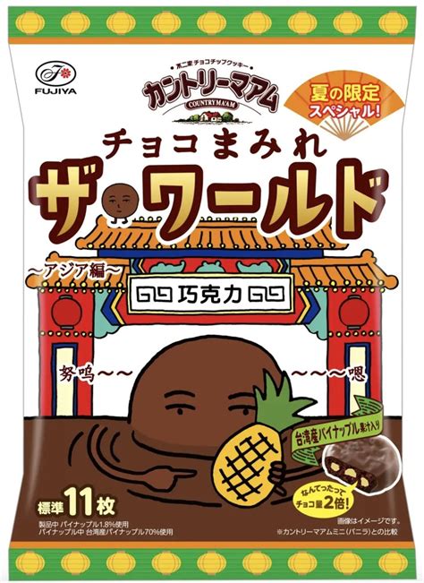 【中評価】「不二家 チョコまみれ ザ・ワールド ア 不二家 カントリーマアム チョコまみれ ザ・ワールド アジア編 ミドルパック」の