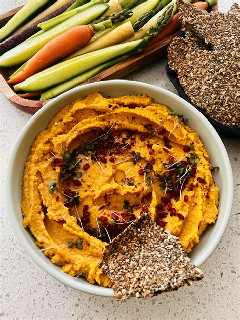 Thermomix Recipe Roasted Carrot Hummus