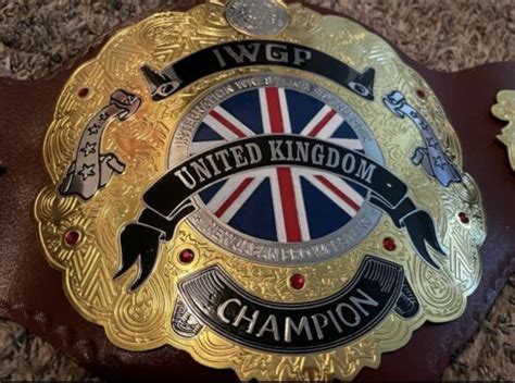 Iwgp United Kingdom Championship Replica Title Belt Ebay